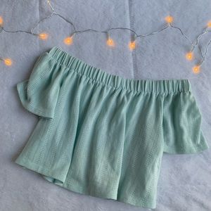 Urban outfitters light blue crop top